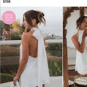 Show Me Your MuMu White Backless Dress